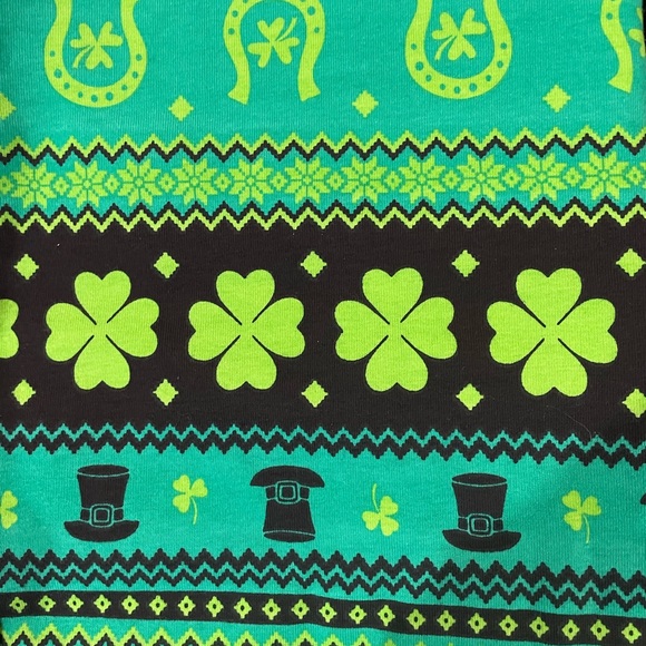 🆕 NoBo No Boundaries 🍀 St Patrick’s Day Junior Fit Ankle Leggings Medium (7/9) - Picture 2 of 3